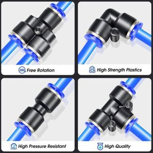 Tuyau De Gaz SOURCING MAP Tubes Pneumatiques à Air 8mm OD 5mm ID 3m Tuyau Air Comprimé 6mm