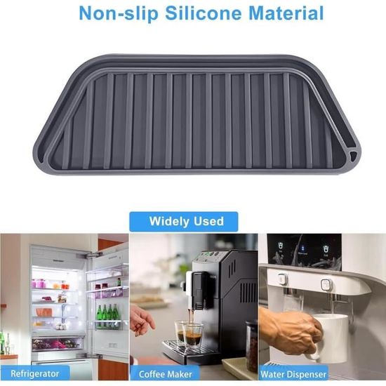 Tapis Silicone 50x50 Cm Avec Bords Surélevés 1,5 Cm – Bac De Protection Antidérapant Pour Frigo, Machine à Laver, Plantes - 4