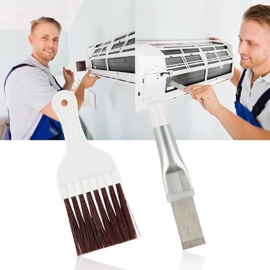 Outil de nettoyage du condenseur du peigne-séparateur de climatisation (2  pièces)