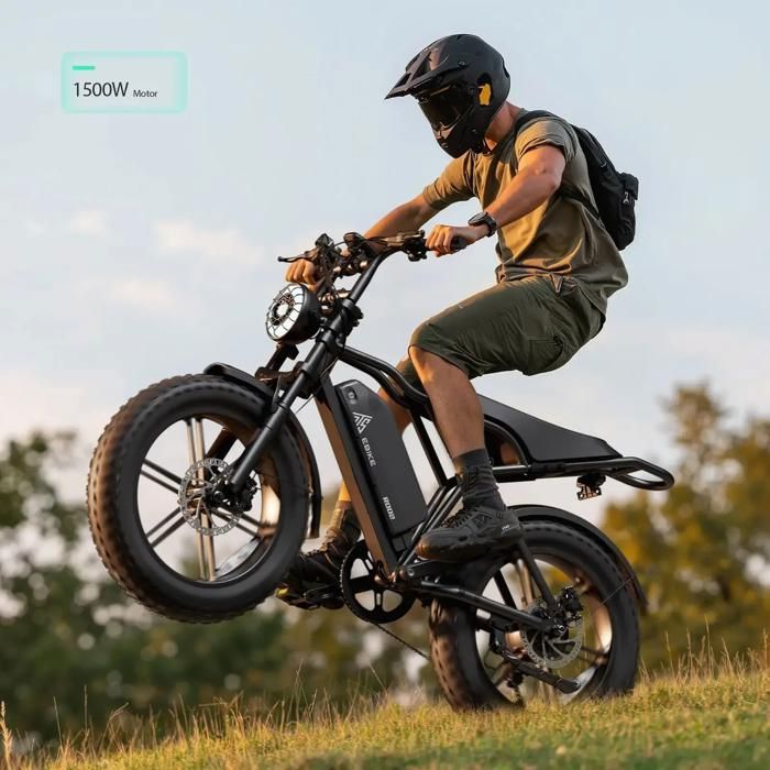 TST R002 Vélo Électrique RAPIDE 45km/h – Moteur 1200W pic – Batterie ...