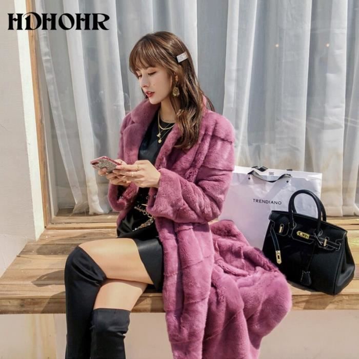 Manteau Femme En Fourrure De Vison Véritable - Marque Mandralyne Paris Taille M - Neuf Sans étiquette