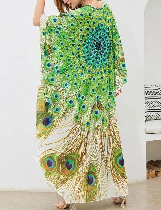 Caftan Femme Robe Plage Grande Taille Longue Kaftan D'été Boubou