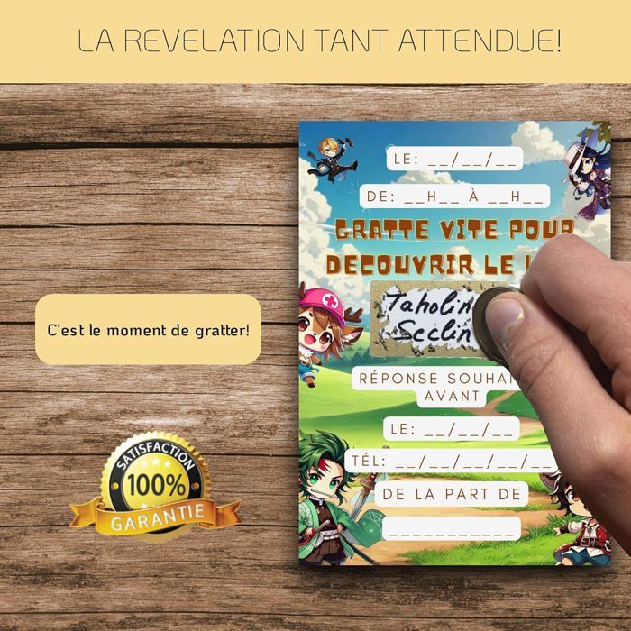 Invitation One Piece Garçon Cartes D'invitation Anniversaire Thème One Piece - 12 Cartes + Enveloppes, Français, Format A6
