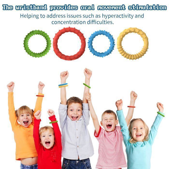 Bracelets Anti-Stress Arc-en-Ciel (Lot de 10 Pièces
