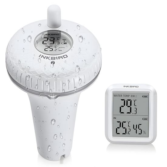 INKBIRD Thermomètre Piscine sans Fil, Thermomètre Piscine Flottant, IBS