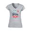 T Shirt Femme Col V Anniversaire Happy Birthday 50 Ans Blanc S