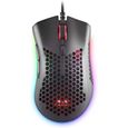 Mars Gaming MMEX Noir, Souris Gamer RGB, 32K DPI, Cable Feather, Switches Optiques-0