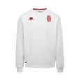 Sweatshirt d'entraînement AS Monaco 2022/23 - blanc/rouge - taille S - Homme - Football-0