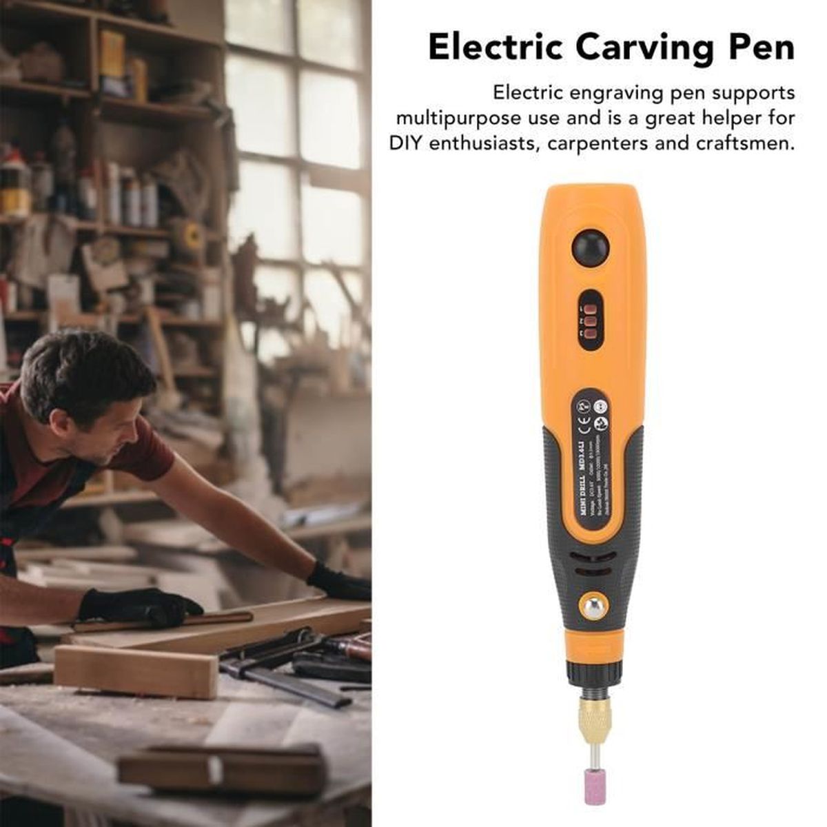 FHE Stylo De Sculpture électrique Stylo De Gravure électrique, 3.6V