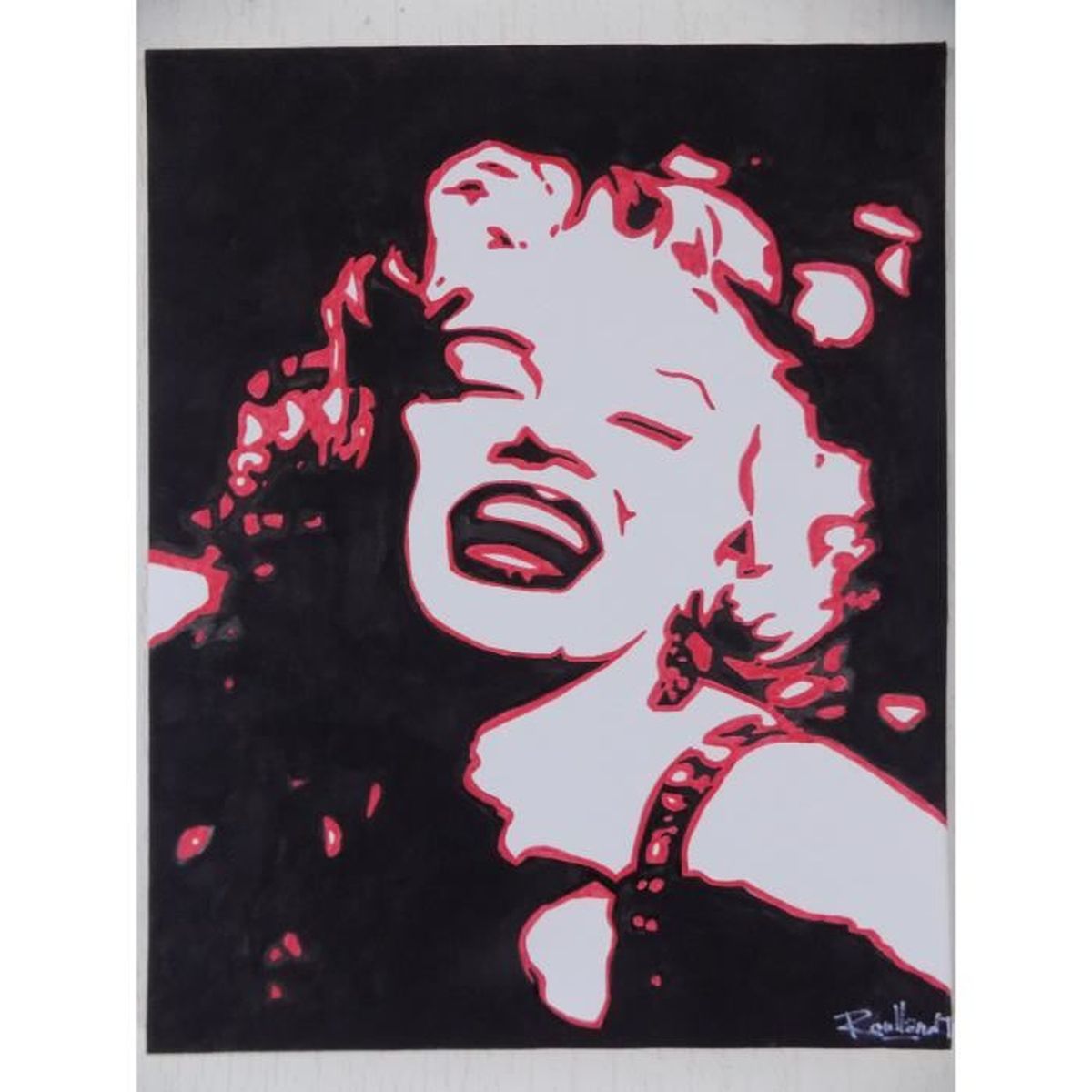 Tableau MARILYN MONROE (peinture toile deco design idee cadeau oeuvre art)  - Achat / Vente tableau - toile - Cdiscount