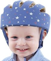 Casque de protection pour enfant, Chapeau infantile, réglable casque de sécurité (Bleu étoilé)