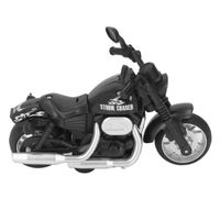 Moto jouet enfant Pull Back son et lumière - DRFEIFY - Collection modèle moto - Blanc - Alliage