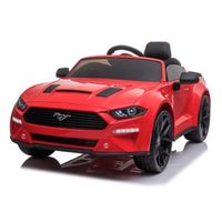 Voiture électrique Ford Mustang - Rouge - Siège en cuir - Pneus en caoutchouc