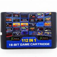 Nouveauté Collection de jeux chauds 112 en 1 pour carte de jeu 16 bits pour Sega Mega Drive MD pour Megadrive
