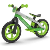 Draisienne BMXIe 02 Vert - CHILLAFISH - Pour Enfant de 2 à 5 ans - Siège Réglable et Frein à Pieds 2en1