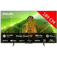 TV LED 4K PHILIPS 75PUS8108/12 - Ambilight - 189 cm - Dolby Vision et Dolby Atmos