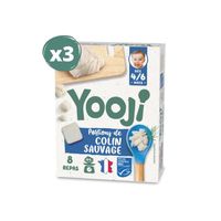 Yooji - Portions de colin haché sauvage pour 24 repas bébé dès 4-6 mois