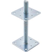 Pied poteau discount bois 200x200 reglable