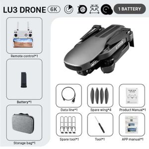 DRONE Noir-6k-1B-KBDFA 2023 lu3 max drone 8khd caméra pr