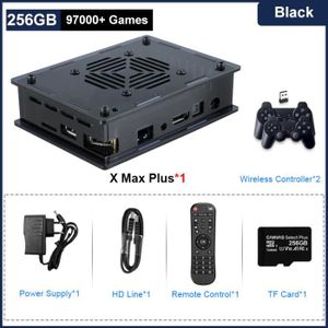 JEU CONSOLE RÉTRO 256 Go noir - Super Console X Max Plus Arcade Box,
