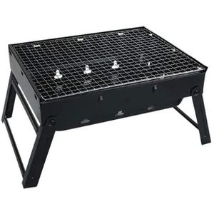 BARBECUE Grille pliante Four pliant extérieur Grille pliante de ménage extérieur portable Barbecue simple Barbecue au charbon de bois Ba A473