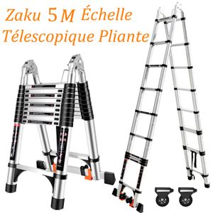 ECHELLE Échelle Télescopique en Aluminium 5m Zaku Escabeau