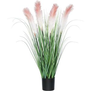 FLEUR ARTIFICIELLE Plante Artificielle K - Verdure de 86,4 cm avec Fleurs de Roseau - Décoration Extérieure