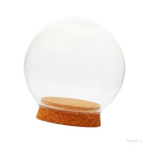 CLOCHE DÉCORATIVE Dôme en verre avec Base, dôme en verre transparent