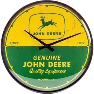 OBJET DÉCORATION MURALE Horloge rétro, John Deere – Quality Equipment – Id