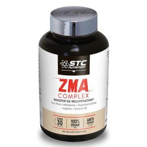 COMPLEMENTS ALIMENTAIRES - VITALITE Complément alimentaire ZMA Complex STC NUTRITION - Booster de récupération - Zinc, Magnésium, L-Arginine, Vitamine B6 - 120 gélules