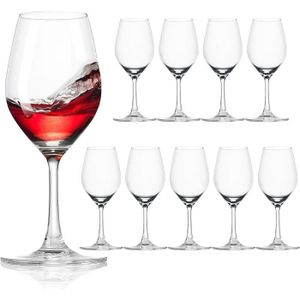 Verre à vin Lot De 10 Verres À Vin Rouge Classiques En Vrac, V