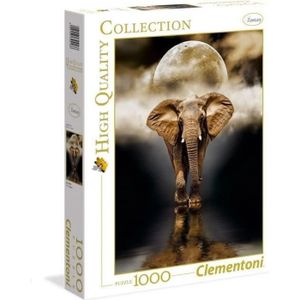 PUZZLE Puzzle - CLEMENTONI - The Elephant - 1000 pièces -