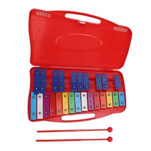 KALIMBA Dilwe Xylophone pour enfants Xylophone professionnel en aluminium coloré pour enfants, 25 notes, Instrument pour musique sanza