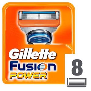 RASOIR MÉCANIQUE GILLETTE Lames Fusion Power (pack de 8)