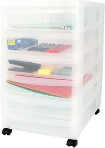 Tour De Rangement Plastique 5 Tiroirs Achat Vente Pas Cher
