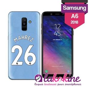 COQUE - BUMPER Coque Samsung Galaxy A6 2018 Mahrez 26 Manchester 