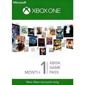 EXTENSION - CODE Xbox Game Pass 1 Mois Xbox ONE (Uniquement Nouveau