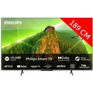 SAMSUNG - TV QLED 4K 189 cm QE75Q80B Smart TV 75 pouces