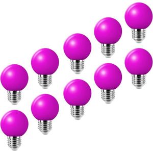 AMPOULE - LED Ensemble d'ampoules LED colorées E27, 2 W, culot à vis Edison, couleurs mélangées, 200 lumens, AC 220 V-240 V, vacances, fêt[D11922]