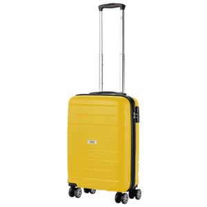 VALISE - BAGAGE Bagage à main TravelZ Big Bars - 55cm Valise Cabine Jaune - Serrure TSA