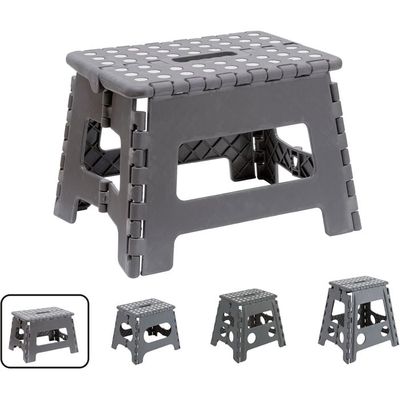 Bisoo Tabouret Pliant Marchepied Enfant 22 Cm – Gris Sauge Pliable Antidérapant 120 Kg Salle De Bain Cuisine