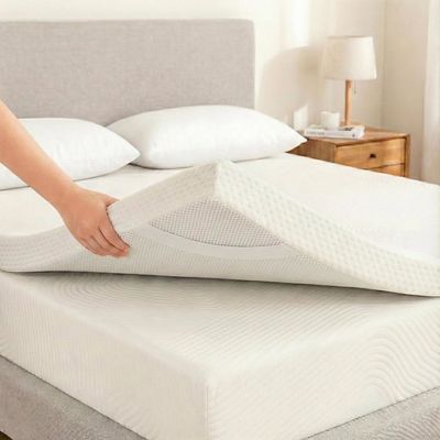 Surmatelas 160x200 Cm - Épaisseur 4 Cm - Surmatelas Moelleux En Microfibre - Matelas Topper Convient Aux Matelas 90x190 Cm Pour Adulte Enfant 89521783