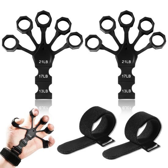 Grip En Silicone - Entraînement Force Main Et Doigts - Rééducation Et Fitness - 6 Couleurs