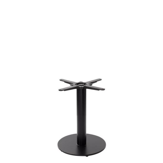 Pied De Table Ronde En Fonte Noire Petite Hauteur Cafe 480