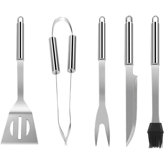 Lot De 3 Pinces à Poisson Pour Barbecue - Acier Inoxydable Avec Poignée Bois - 62 X 12 Cm - Pliable, Portable - Pour Poisson, Légumes, Viande