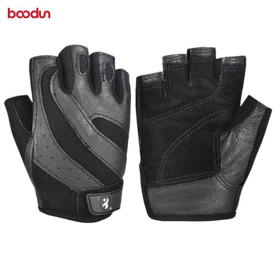 Gants de gymnastique demi-doigt pour musculation et haltérophilie