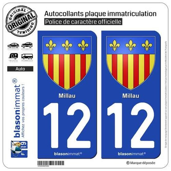 Plaque Immatriculation 12 Prix