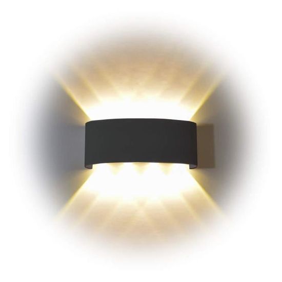 Lampe Murale Led 8w Moderne Appliques Murales Ip65 Etanche Applique Luminaire En Aluminium Cdiscount Maison