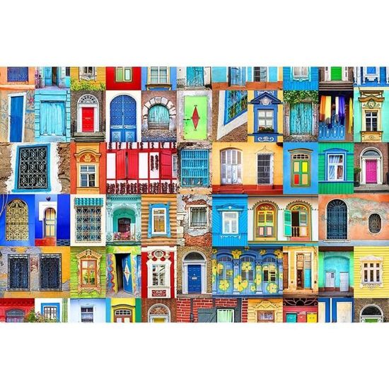 Puzzle 1000 Pièces Difficile Pour Adultes - Format 70x50cm - Avec Poster Aide - Dès 14 Ans