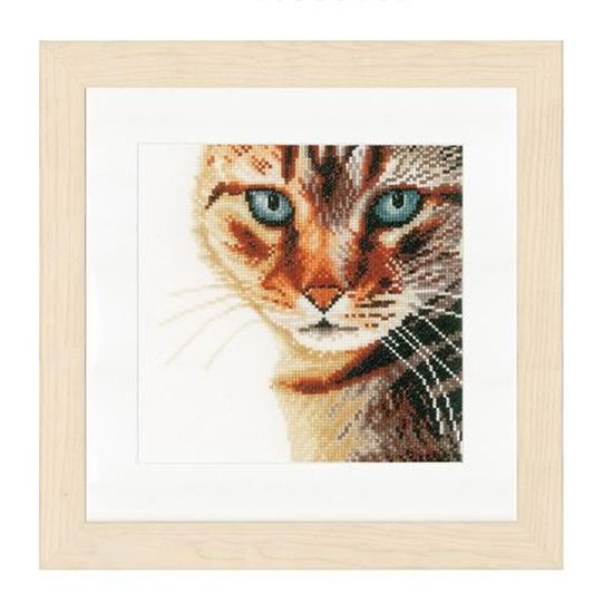 Kit A Broder Point De Croix Chat Cdiscount Beaux Arts Et Loisirs Creatifs